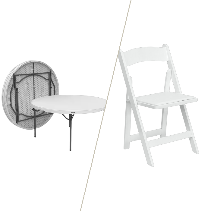 60 inch Round Table Bundle